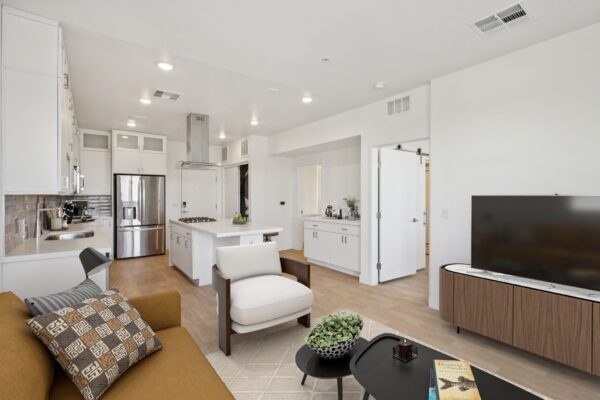 1A.bal Living Room and Kitchen View