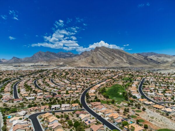 Summerlin Las Vegas master-planned community with a stunning mountain backdrop