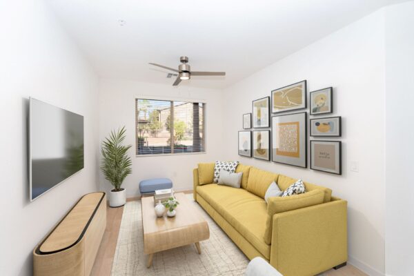 2BD 1 BA - living room