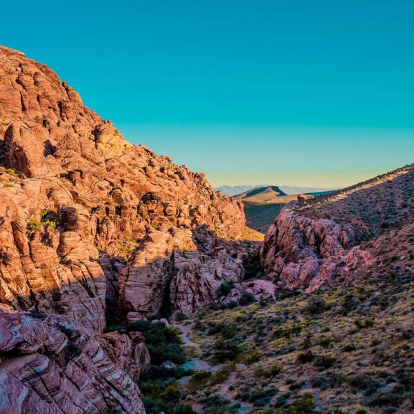 Rocky red canyons near Las Vegas, Nevada.