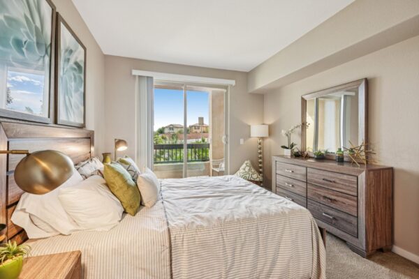 Elevate-Apartments-Model-Bedroom-With-Sliding-Glass-Door-2