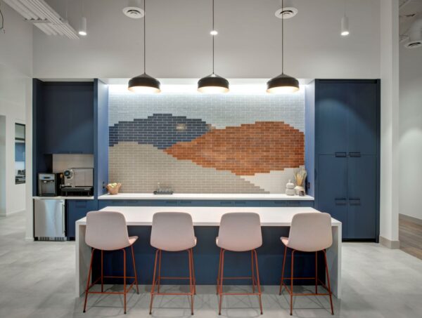 Corporate Office kitchen backsplash